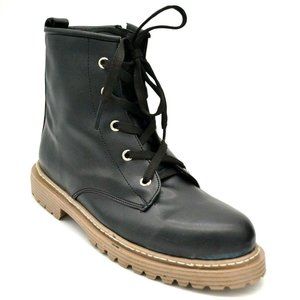 K Katalina‎ Womens Michali Zipper & Lace Up Ankle Boots EUR 36 Black NEW